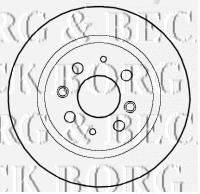 BORG & BECK BBD4461 гальмівний диск