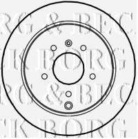 BORG & BECK BBD4611 гальмівний диск