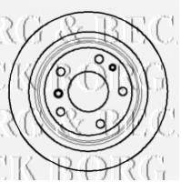 BORG & BECK BBD5075 гальмівний диск