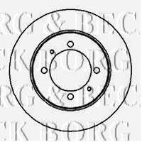 BORG & BECK BBD5153 гальмівний диск