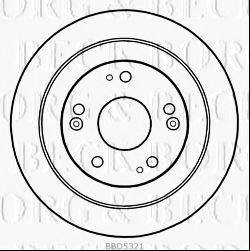 BORG & BECK BBD5321 гальмівний диск