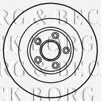 BORG & BECK BBD5826S гальмівний диск