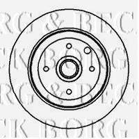 BORG & BECK BBD5933S гальмівний диск