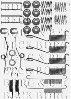 BORG & BECK BBK6110 Комплектуючі, колодки дискового гальма