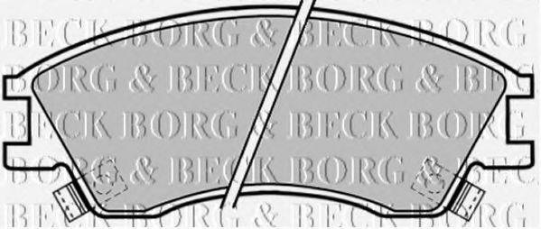 BORG & BECK BBP1378 Комплект гальмівних колодок, дискове гальмо