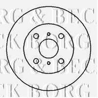 BORG & BECK BBD4040 гальмівний диск