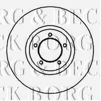 BORG & BECK BBD4665 гальмівний диск