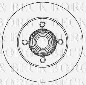 BORG & BECK BBD6060S гальмівний диск