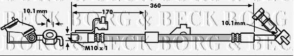 BORG & BECK BBH6973 Гальмівний шланг