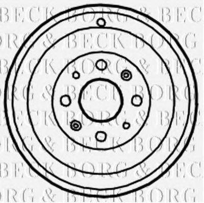 BORG & BECK BBR7122 Гальмівний барабан