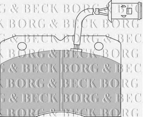 BORG & BECK BBP1202 Комплект гальмівних колодок, дискове гальмо