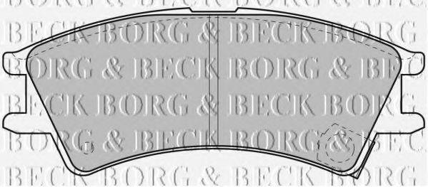 BORG & BECK BBP1659 Комплект гальмівних колодок, дискове гальмо