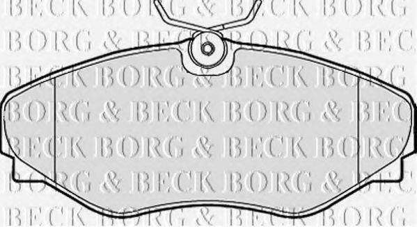 BORG & BECK BBP2150 Комплект гальмівних колодок, дискове гальмо
