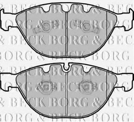 BORG & BECK BBP2178 Комплект гальмівних колодок, дискове гальмо