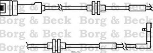 BORG & BECK BWL3077 Сигналізатор, знос гальмівних колодок