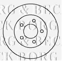 BORG & BECK BBD4121 гальмівний диск