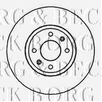 BORG & BECK BBD4133 гальмівний диск