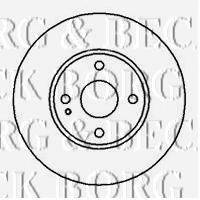 BORG & BECK BBD4153 гальмівний диск