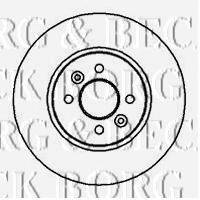 BORG & BECK BBD4219 гальмівний диск