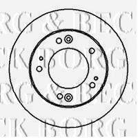 BORG & BECK BBD4222 гальмівний диск