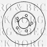 BORG & BECK BBD4322 гальмівний диск