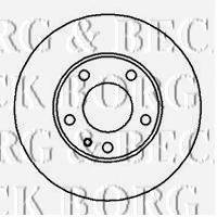 BORG & BECK BBD4397 гальмівний диск