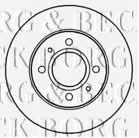 BORG & BECK BBD4653 гальмівний диск