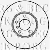 BORG & BECK BBD4725 гальмівний диск