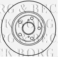 BORG & BECK BBD4745 гальмівний диск