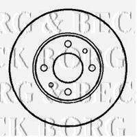 BORG & BECK BBD4915 гальмівний диск