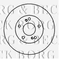 BORG & BECK BBD5015 гальмівний диск