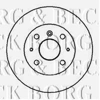 BORG & BECK BBD5016 гальмівний диск
