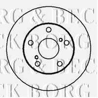 BORG & BECK BBD5033 гальмівний диск