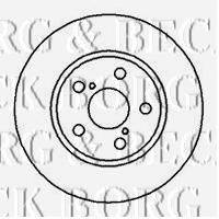 BORG & BECK BBD5106 гальмівний диск