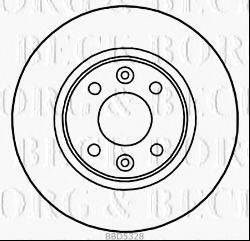 BORG & BECK BBD5328 гальмівний диск