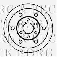BORG & BECK BBD5795S гальмівний диск