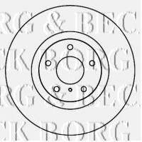 BORG & BECK BBD5799S гальмівний диск