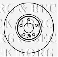 BORG & BECK BBD5903S гальмівний диск