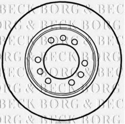 BORG & BECK BBD5956S гальмівний диск