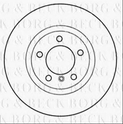 BORG & BECK BBD6034S гальмівний диск