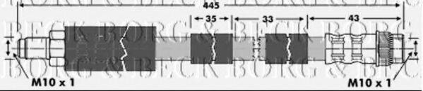 BORG & BECK BBH6904 Гальмівний шланг