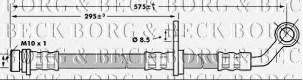 BORG & BECK BBH7020 Гальмівний шланг