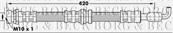 BORG & BECK BBH7078 Гальмівний шланг