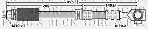 BORG & BECK BBH7124 Гальмівний шланг