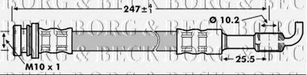 BORG & BECK BBH7128 Гальмівний шланг