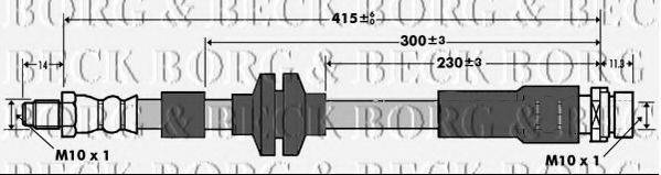 BORG & BECK BBH7376 Гальмівний шланг