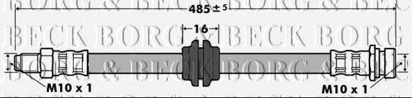 BORG & BECK BBH7468 Гальмівний шланг