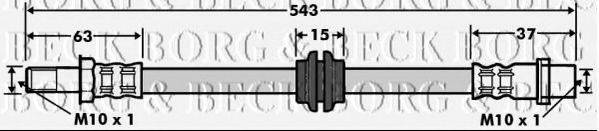 BORG & BECK BBH7497 Гальмівний шланг