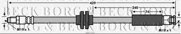 BORG & BECK BBH7569 Гальмівний шланг