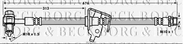 BORG & BECK BBH7735 Гальмівний шланг